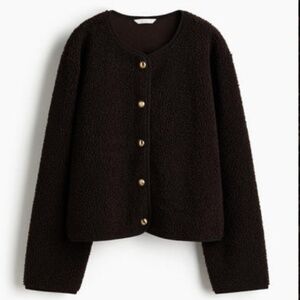 H&M Brown Teddy Fleece Jacket (Never Worn)